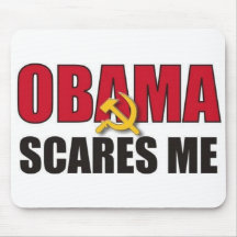 Obama Scares Me Mouse Pads