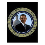 Obama Seal Gold Postcards