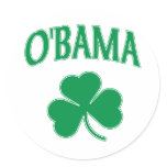 Obama Shamrock stickers