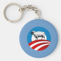 OBAMA SHEEP KEY CHAIN