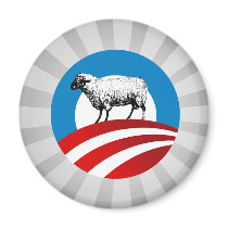 OBAMA SHEEP REFRIGERATOR MAGNETS