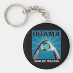 obama sign of ingress key chains