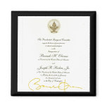Obama signature official invitation magnets