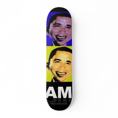 Obama SkateBoard "AM" by visionbrokers