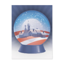 obama snow globe post card