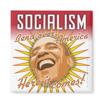 Obama “Socialism Here It Comes” Magnet