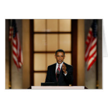 Obama-Speech Greeting Card