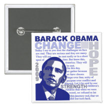 Obama Speech Pinback Button