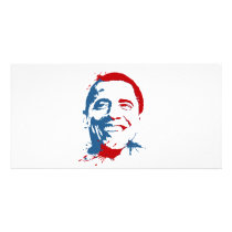 Obama splat custom photo card