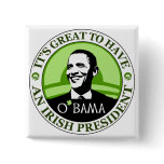 Obama St. Patrick's Day buttons