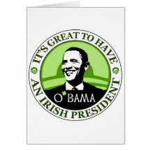 Obama St. Patrick's Day Card
