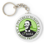 Obama St. Patrick's Day keychains