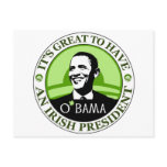 Obama St. Patrick's Day postcards