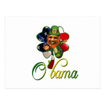Obama St. Patrick's Day Spirit Postcard