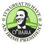 Obama St. Patrick's Day stickers