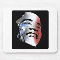 Obama StStripe 3black Mouse Mat