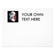 Obama StStripe 3black Personalized Invitations