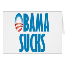 Obama Sucks Greeting Cards