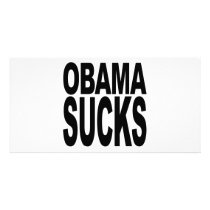 Obama Sucks Customized Photo Card