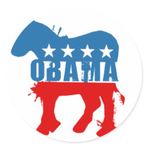 Obama T-shirt Round Sticker