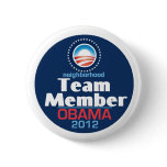 Obama Team Member Pinback Buttons