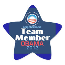 Obama Team Member Star Stickers