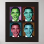 Obama Technicolor Poster