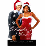 Obama - Thanks Santa Photo Sculpture