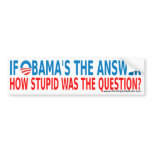 Obama The Answer Bumper Sticker
