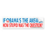 Obama The Answer Bumper Sticker