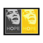 Obama - The New Hope Black & Gold Postcard