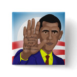 Obama Trades in Teleprompter Pinback Buttons