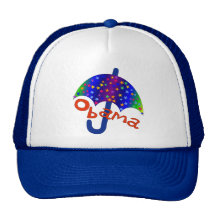Obama Umbrella Inaguration Memento Mesh Hat