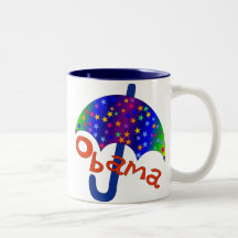 Obama Umbrella Inaguration Memento Mugs