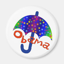 Obama Umbrella Inauguration Memento Magnets