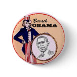 Obama Uncle Sam Button