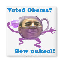 Obama unkool fridge magnet