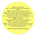 OBAMA v. Palin stickers