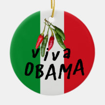 OBAMA VIVA ORNAMENTS