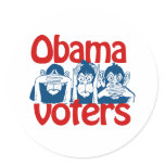 Obama Voters Stickers