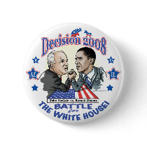 Obama vs McCain 2008 Pinback Button