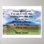 Obama 'We are the Ones' Quote posters