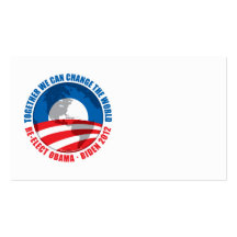 Obama: We Can Change The World Business Card Template