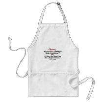 Obama Where's the Birth Certificate? Apron
