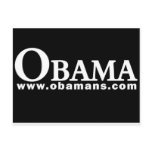 Obama White/Black Series II Postcard