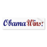 Obama Wins 2008 Bumper Stickers