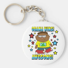 OBAMA WINS FOR KIDS KEYCHAINS