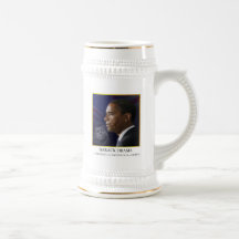 Obama with JFK - Stein Mug