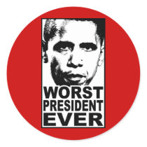 Obama Worst President Ever Sticker