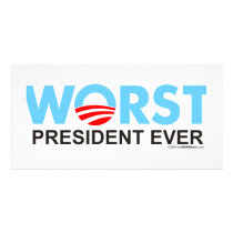 Obama WorstEver Photo Greeting Card